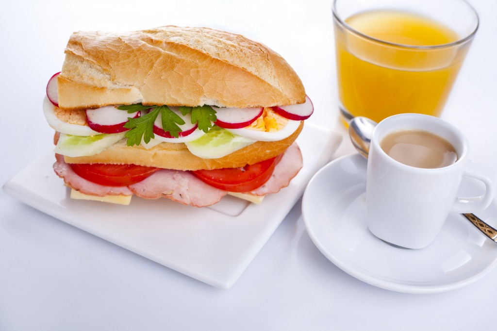 blok bagietka piętrowa bułka