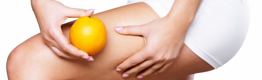 cellulite skin on her legs