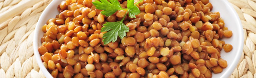 cooked lentils