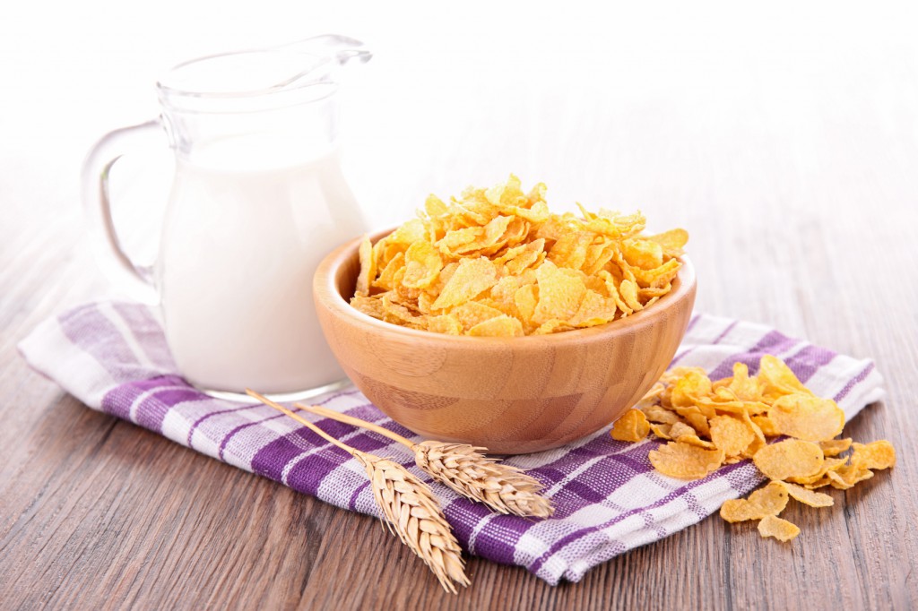 cornflakes and milk