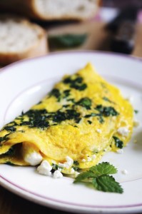 omlet z pokrzywą