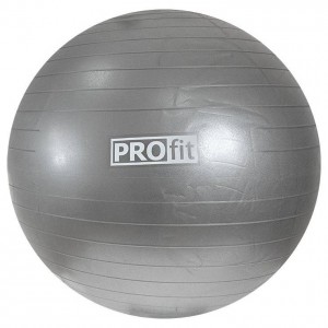 Piłka gimnastyczna PROFIT srebrna